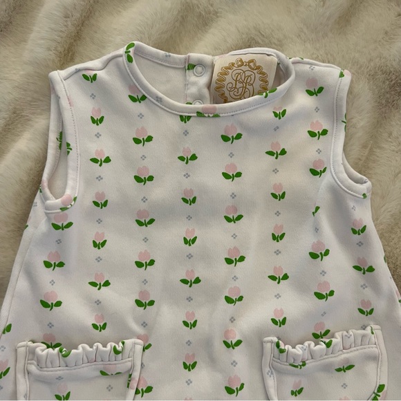 Beaufort Bonnet Company Toddler Girl Floral Dress Size 18-24 month 100% Cotton - Picture 3 of 7